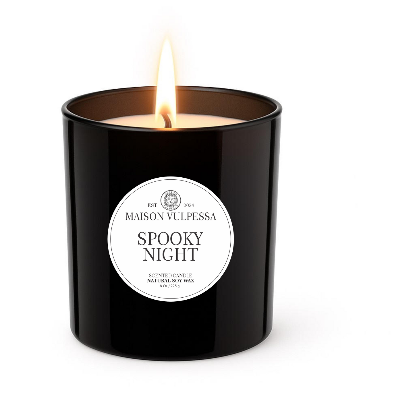 Spooky Night Candle + Lid
